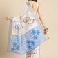 White Silk Blend Printed Geomatric Saree with Unstitched Blouse - Hiral Fashion | Swadesiicart
