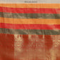 Multicolor Kanjeevaram Silk ColorBlock Checked Saree with Unstitched Blouse - Hiral Fashion | Swadesiicart