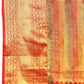 Multicolor Kanjeevaram Silk ColorBlock Checked Saree with Unstitched Blouse - Hiral Fashion | Swadesiicart