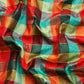 Multicolor Kanjeevaram Silk ColorBlock Checked Saree with Unstitched Blouse - Hiral Fashion | Swadesiicart