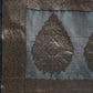 Turquoise Organza Silk Woven Zari Design Floral Saree with Unstitched Blouse - Hiral Fashion | Swadesiicart