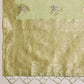 Green Linen Woven Thread Floral Saree with Unstitched Blouse - Hiral Fashion | Swadesiicart