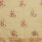 Yellow Linen Woven Thread Floral Saree with Unstitched Blouse - Hiral Fashion | Swadesiicart