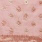 Light Pink Linen Woven Thread Floral Saree with Unstitched Blouse - Hiral Fashion | Swadesiicart