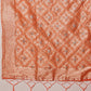 Peach Linen Woven Thread Geomatric Saree with Unstitched Blouse - Hiral Fashion | Swadesiicart