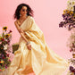 Yellow Linen Woven Thread Geomatric Saree with Unstitched Blouse - Hiral Fashion | Swadesiicart