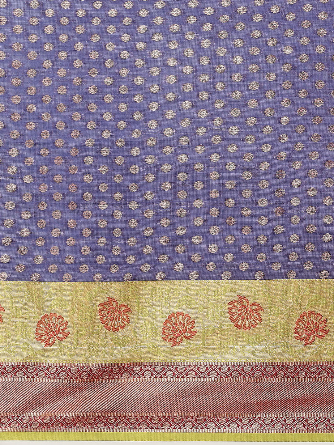 Hiral Fashion Navy Blue Kanjeevaram Art Silk Woven Design Saree | Swadesiicart