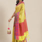 Hiral Fashion Yellow Kanjeevaram Art Silk Woven Design Saree | Swadesiicart