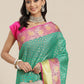 Hiral Fashion Green Kanjeevaram Art Silk Woven Design Saree | Swadesiicart