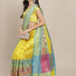Yellow Art Silk Woven Zari Design Ethnic Motifs Saree with Unstitched Blouse - Hiral Fashion | Swadesiicart