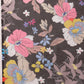 Black Polyester Digital Print Floral Saree with Unstitched Blouse - Hiral Fashion | Swadesiicart