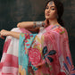 Multicolor Polyester Digital Print Floral Saree with Unstitched Blouse - Hiral Fashion | Swadesiicart
