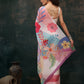 Multicolor Polyester Digital Print Floral Saree with Unstitched Blouse - Hiral Fashion | Swadesiicart