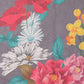 Gray Polyester Digital Print Floral Saree with Unstitched Blouse - Hiral Fashion | Swadesiicart