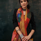 Mustard Polyester Digital Print Floral Saree with Unstitched Blouse - Hiral Fashion | Swadesiicart