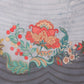 Sky Blue Polyester Digital Print Floral Saree with Unstitched Blouse - Hiral Fashion | Swadesiicart
