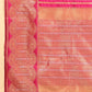 Hiral Fashion Pink Banarasi Art Silk Striped Zari Woven Saree | Swadesiicart