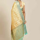 Hiral Fashion Beige Kanjeevaram Art Silk Floral Woven Design Saree | Swadesiicart