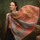 Hiral Fashion Black Cotton Silk Floral Digital Printed Saree | Swadesiicart