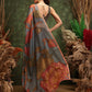 Hiral Fashion Black Cotton Silk Floral Digital Printed Saree | Swadesiicart