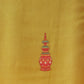 Hiral Fashion Mustard Cotton Silk Kalamkari Digital Printed Saree | Swadesiicart