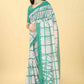 Green Cotton Blend Dyed Tie and Dye Saree with Unstitched Blouse - Hiral Fashion | Swadesiicart