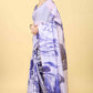 Purple Cotton Blend Dyed Tie and Dye Saree with Unstitched Blouse - Hiral Fashion | Swadesiicart