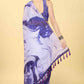 Purple Cotton Blend Dyed Tie and Dye Saree with Unstitched Blouse - Hiral Fashion | Swadesiicart
