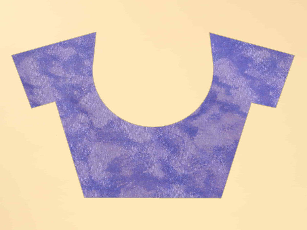 Purple Cotton Blend Dyed Tie and Dye Saree with Unstitched Blouse - Hiral Fashion | Swadesiicart