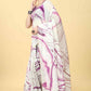 Burgundy Cotton Blend Dyed Tie and Dye Saree with Unstitched Blouse - Hiral Fashion | Swadesiicart