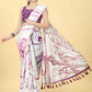 Burgundy Cotton Blend Dyed Tie and Dye Saree with Unstitched Blouse - Hiral Fashion | Swadesiicart