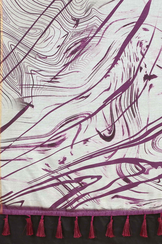 Burgundy Cotton Blend Dyed Tie and Dye Saree with Unstitched Blouse - Hiral Fashion | Swadesiicart
