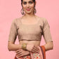 Hiral Fashion Orange Paithani Cotton Blend Polka Dots Digital Printed Saree | Swadesiicart