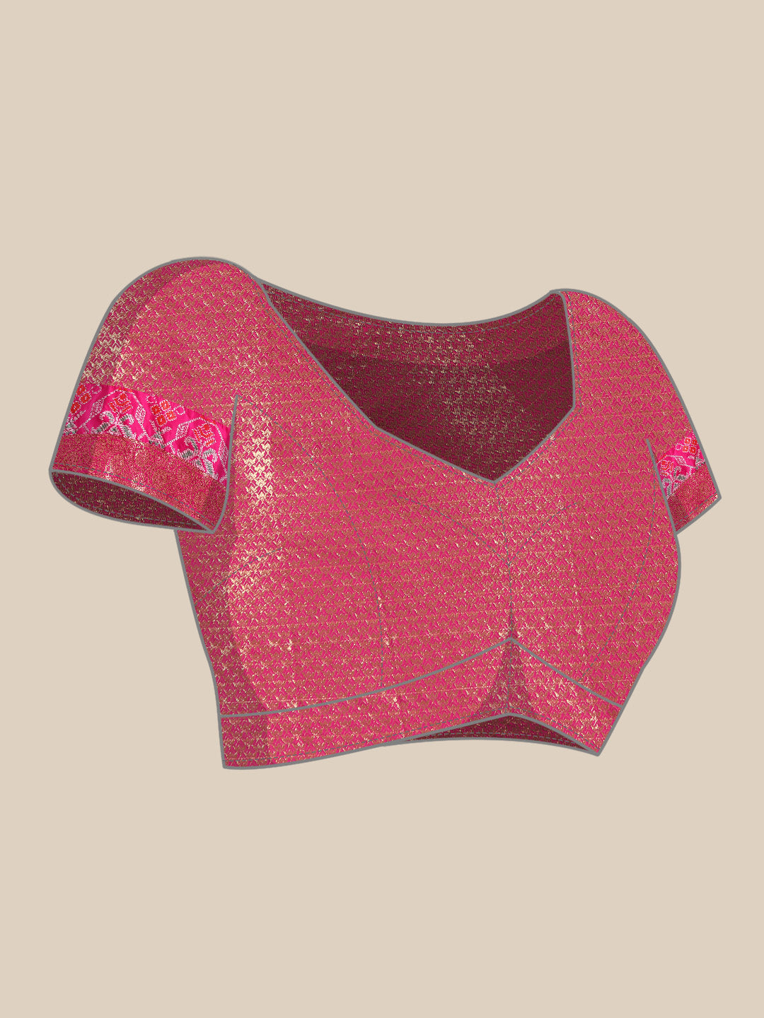 Yellow Banarasi Silk Woven Zari Design Checked Saree with Unstitched Blouse - Hiral Fashion | Swadesiicart