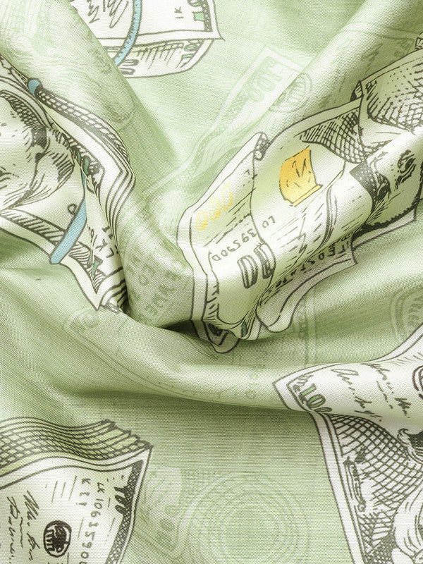Green Art Silk Printed Embellished Saree with Unstitched Blouse - Hiral Fashion | Swadesiicart