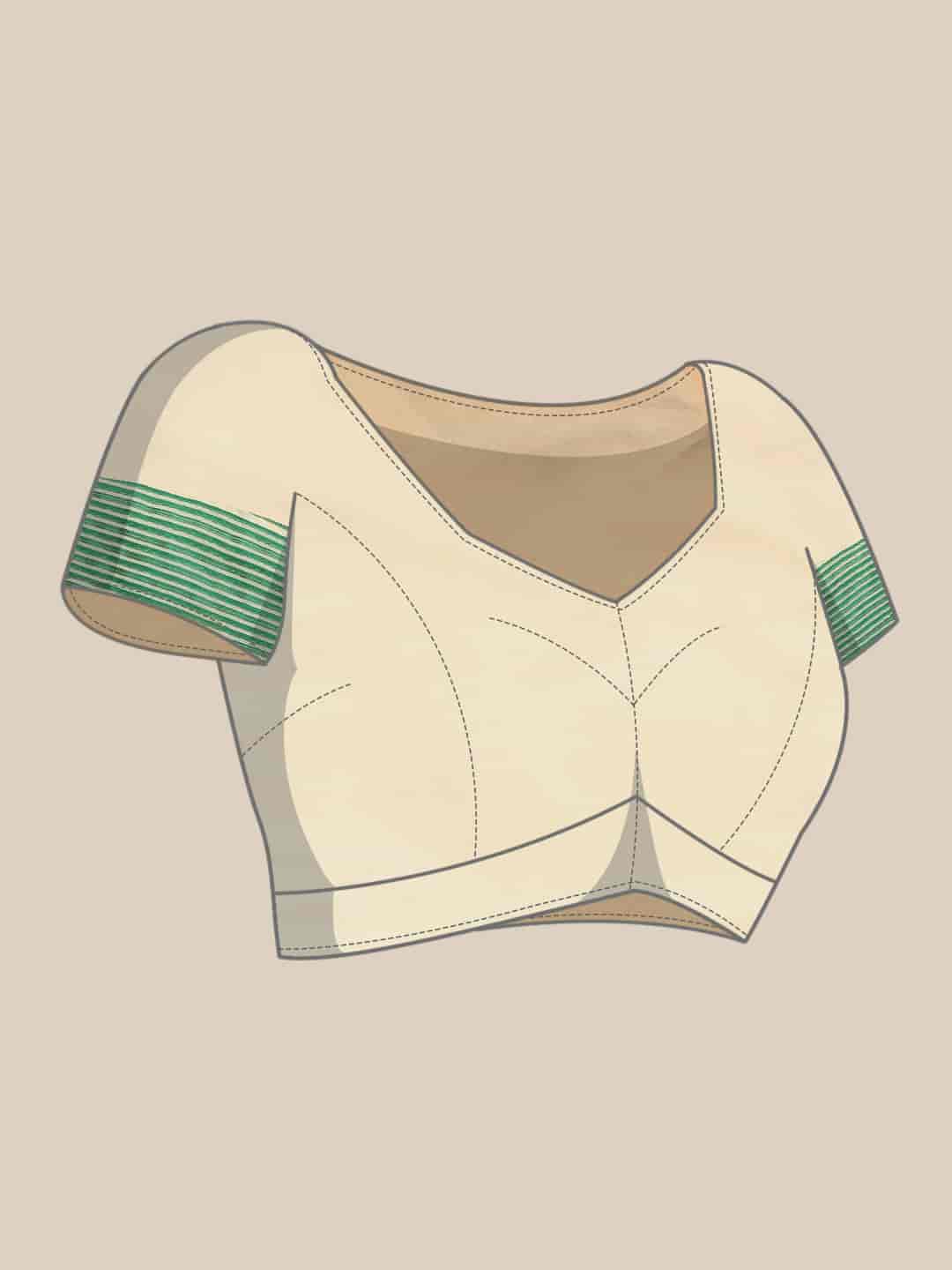 Green Pure Cotton Woven Zari Design Floral Saree with Unstitched Blouse - Hiral Fashion | Swadesiicart