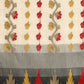 Gray Pure Cotton Woven Zari Design Floral Saree with Unstitched Blouse - Hiral Fashion | Swadesiicart