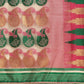 Pink Pure Cotton Woven Zari Design Floral Saree with Unstitched Blouse - Hiral Fashion | Swadesiicart