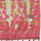 Green Pure Cotton Woven Zari Design Floral Saree with Unstitched Blouse - Hiral Fashion | Swadesiicart