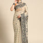 Black Pure Cotton Woven Zari Design Geomatric Saree with Unstitched Blouse - Hiral Fashion | Swadesiicart