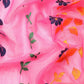 Pink Pure Cotton Woven Zari Design Floral Saree with Unstitched Blouse - Hiral Fashion | Swadesiicart