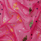 Magenta Pure Cotton Woven Zari Design Floral Saree with Unstitched Blouse - Hiral Fashion | Swadesiicart