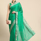Green Pure Viscose Chinon Zari Woven Solid Saree with Unstitched Blouse - Hiral Fashion | Swadesiicart
