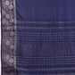 Navy Blue Pure Viscose Chinon Zari Woven Solid Saree with Unstitched Blouse - Hiral Fashion | Swadesiicart