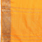 Yellow Pure Viscose Chinon Zari Woven Solid Saree with Unstitched Blouse - Hiral Fashion | Swadesiicart