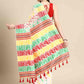 Off White Pure Cotton Woven Zari Design Floral Saree with Unstitched Blouse - Hiral Fashion | Swadesiicart