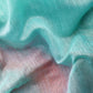 Green Organza Printed Tie and Dye Saree with Unstitched Blouse - Hiral Fashion | Swadesiicart