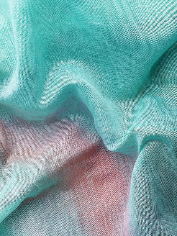 Green Organza Printed Tie and Dye Saree with Unstitched Blouse - Hiral Fashion | Swadesiicart