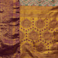 Gray/Silver Pure Silk Woven Zari Design Floral Saree with Unstitched Blouse - Hiral Fashion | Swadesiicart