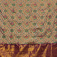 Gray/Silver Pure Silk Woven Zari Design Floral Saree with Unstitched Blouse - Hiral Fashion | Swadesiicart